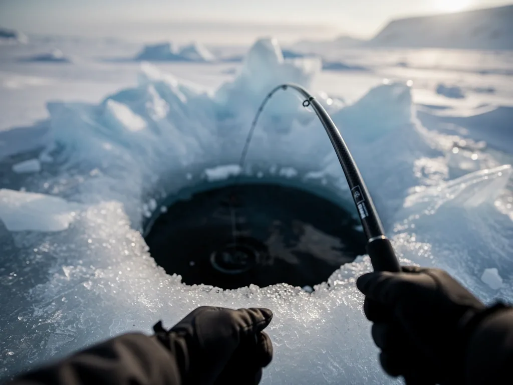 Arctic fishing environment simulation