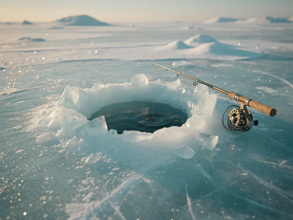 Arctic frozen landscape